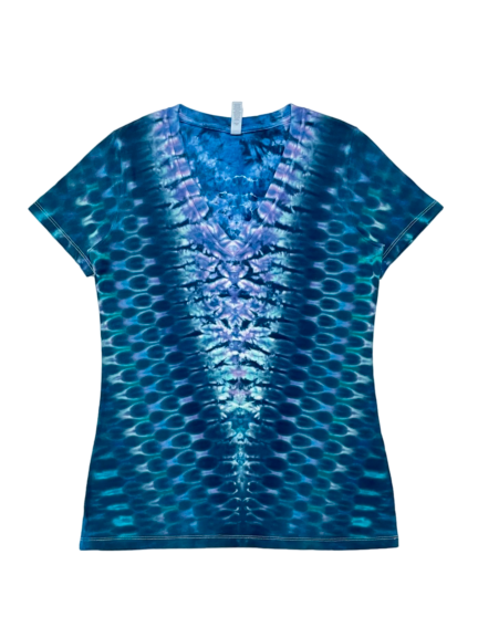 Deep V-neck shirt - women - L (slim fit)
