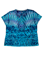 Crochet trim knit top - L